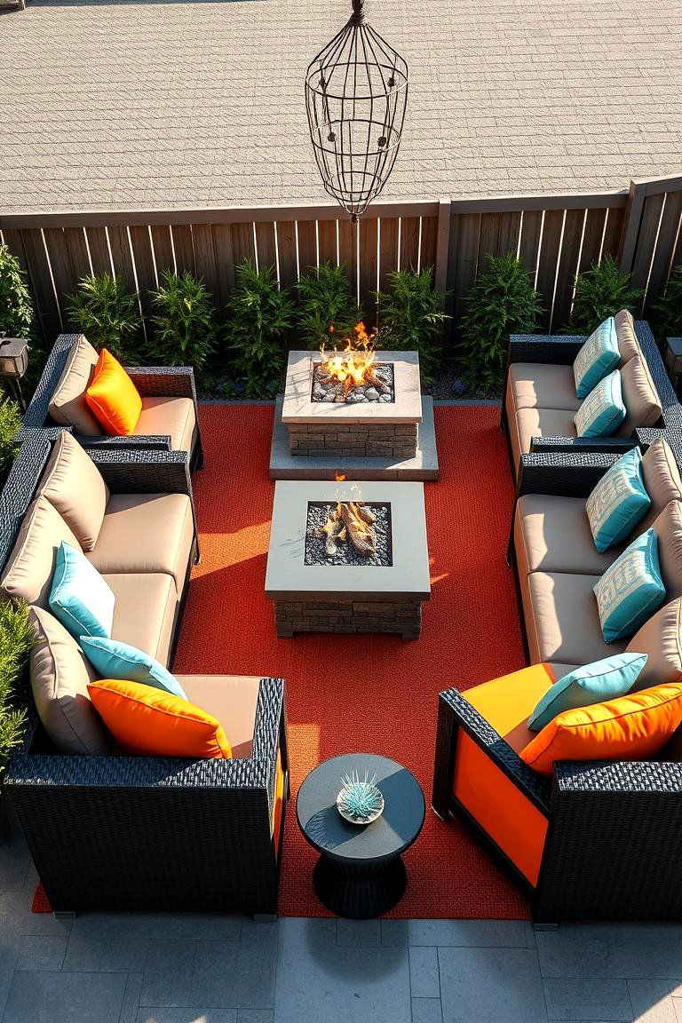 Modular Outdoor Sofas for Versatility - 25 Fire Pit Seating Ideas