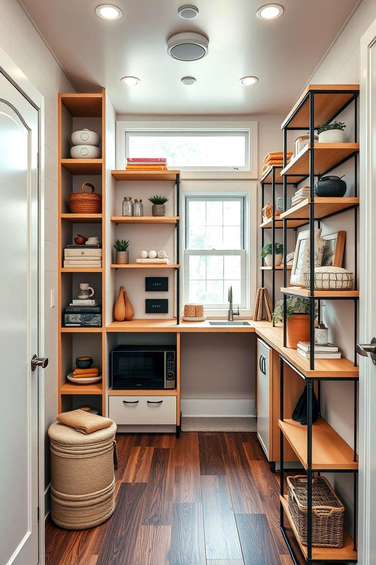Modular Shelving Systems for Adaptable Storage - 25 Tiny House Design Ideas