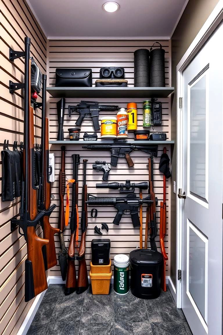 Modular Wall Storage Systems - 25 Man Cave Gun Room Ideas