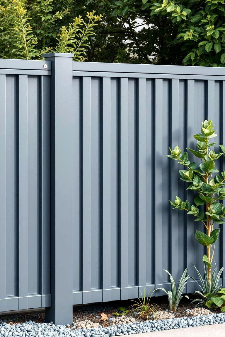 Monochromatic Look for Cohesion - 25 Fence Painting Ideas