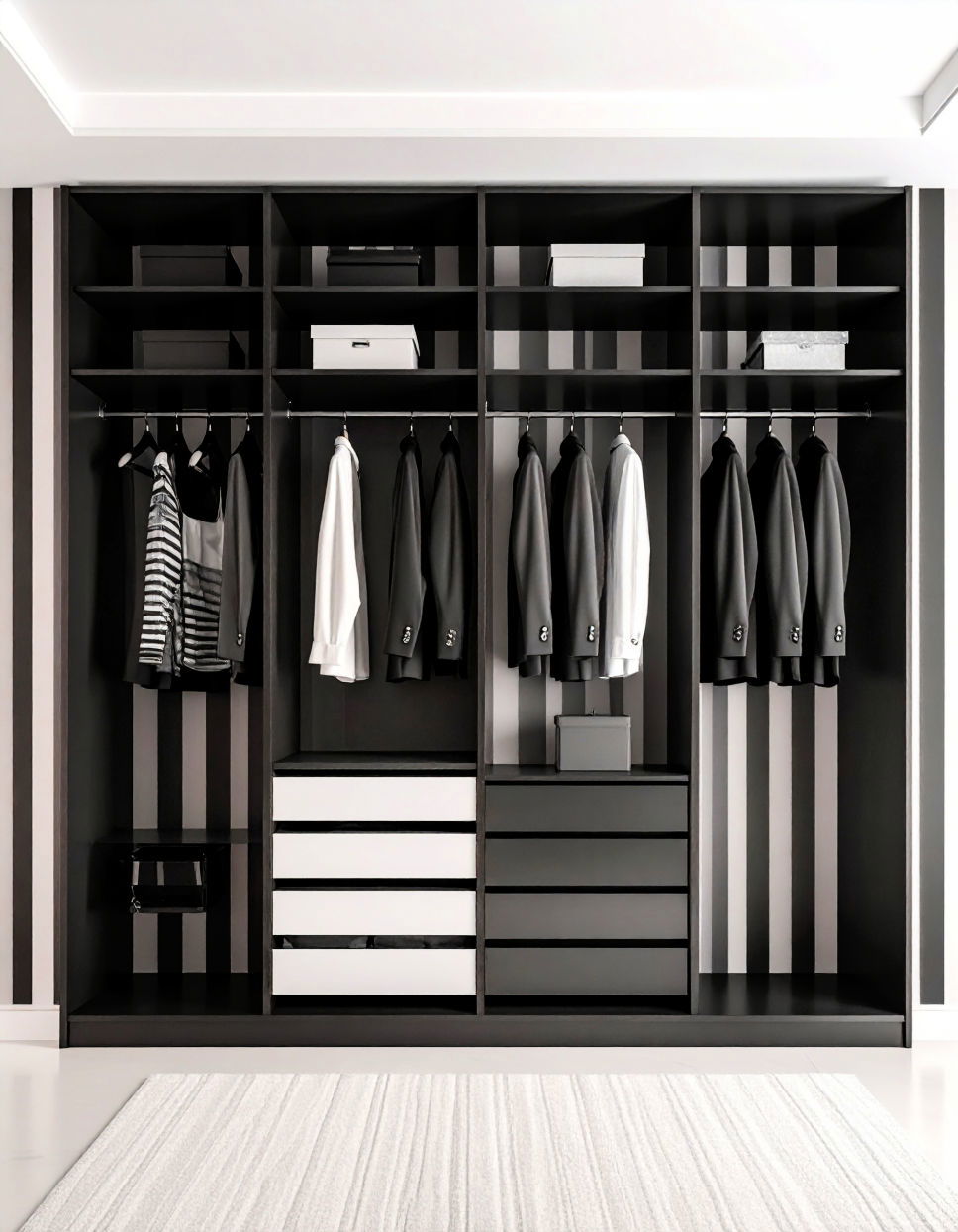 Monochrome Stripes for a Timeless Appeal