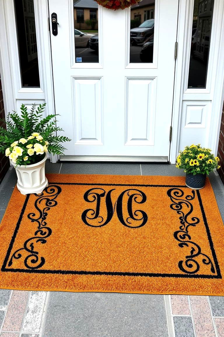 Monogrammed Mats for a Classic Touch - 25 Front Door Mat Ideas