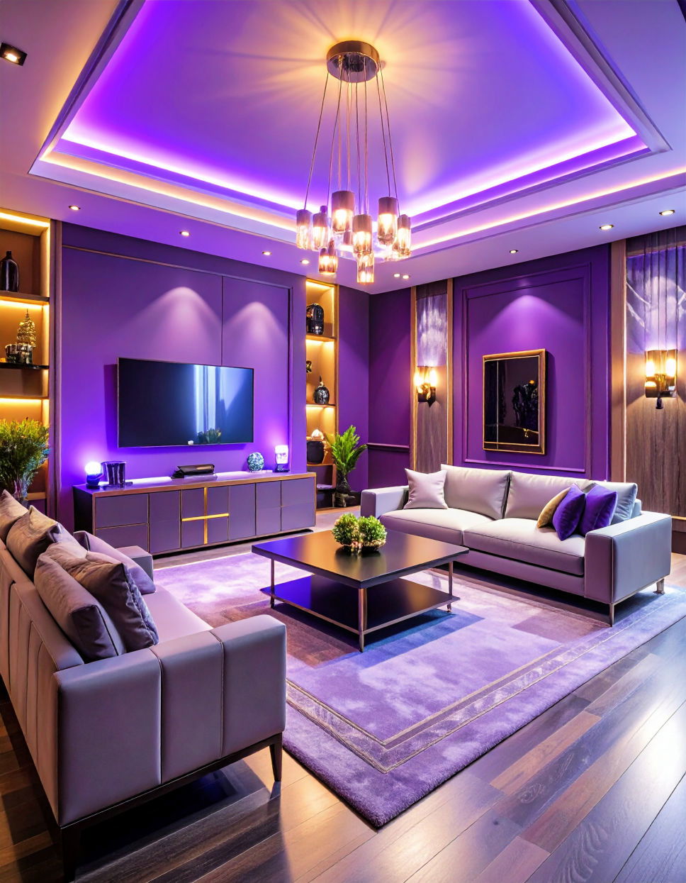 Moody Plum for a Luxurious Dramatic Feel