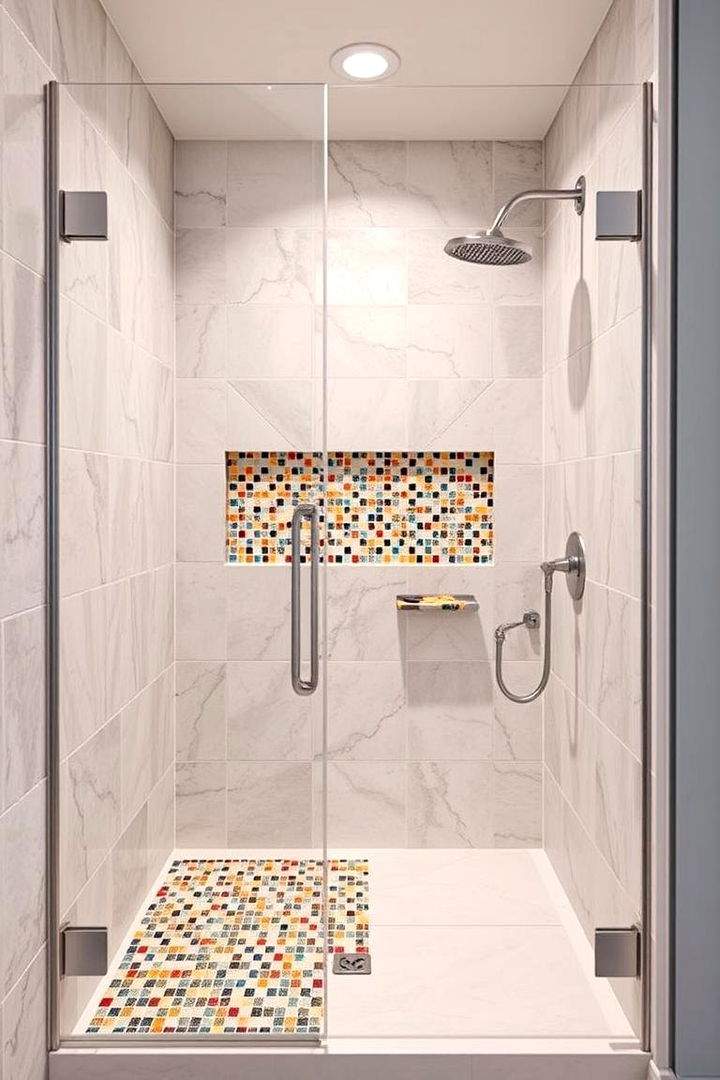 Mosaic Tiles for Intricate Patterns - 25 Walk-in Shower Tile Ideas