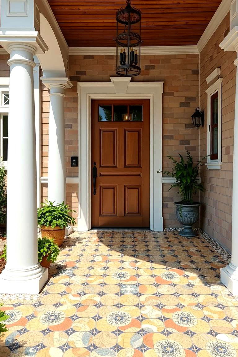Mosaics for Custom Artistic Designs - 25 Front Porch Tile Ideas