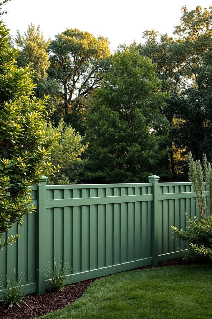 Moss Green for a Subtle Earthy Tone - 25 Vinyl Fence Colors