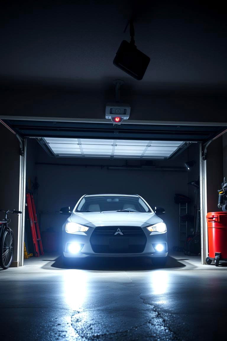 Motion Sensor Lights for Convenience and Security - 25 Garage Lighting Ideas