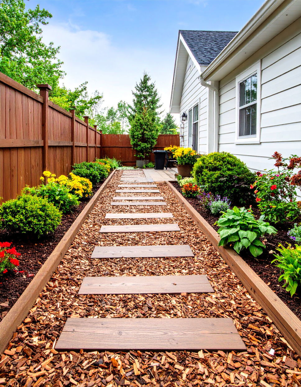 Mulch Walkway