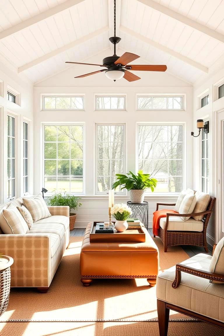 Multi Functional Furniture - 25 Farmhouse Sunroom Ideas