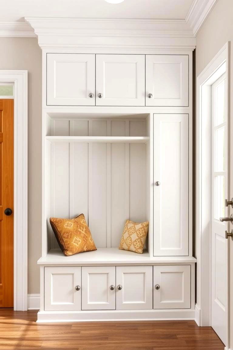Multi Purpose Cabinet with Seating - 25 Floor to Ceiling Cabinets Ideas