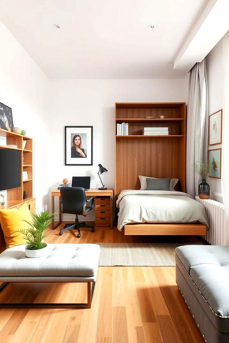 Murphy Bed for Flexible Living - 25 Unique Bed Design Ideas