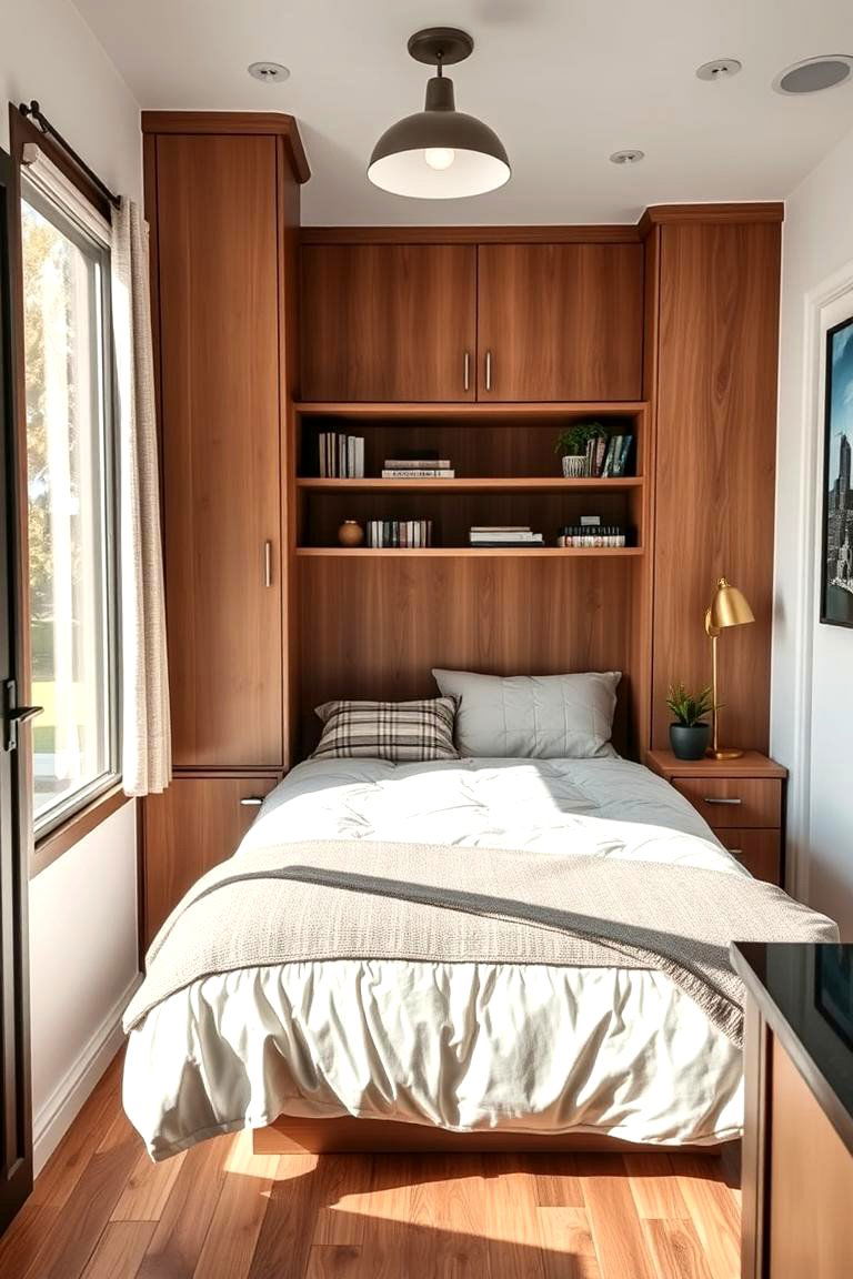 Murphy Beds for Instant Bedroom Transformation - 25 Tiny House Design Ideas