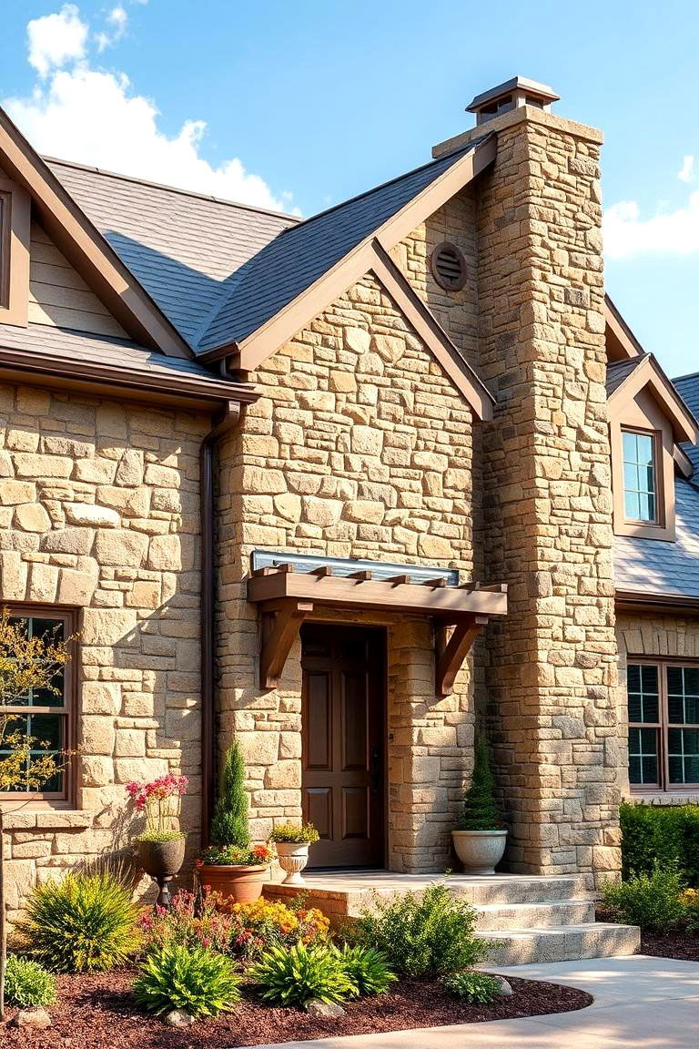 Natural Fieldstone for Rustic Charm - 25 Types of Exterior House Stone
