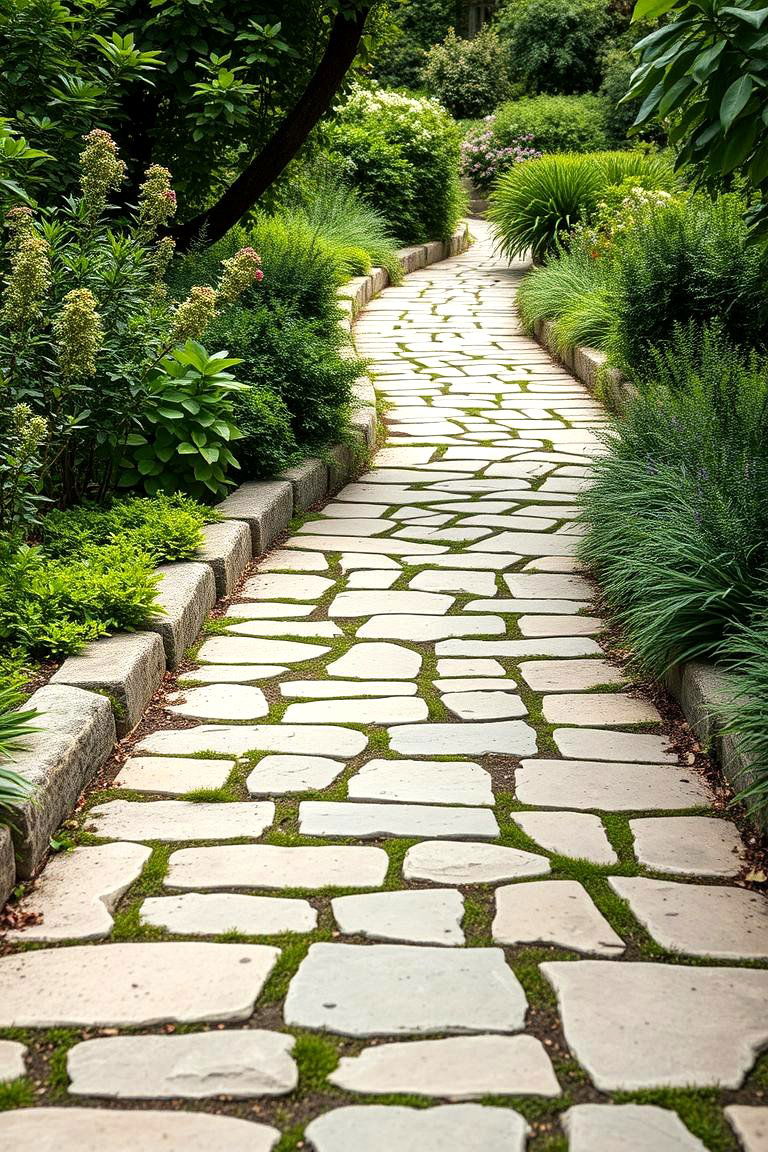 Natural Stone Pathways - 25 Front Walkway Ideas
