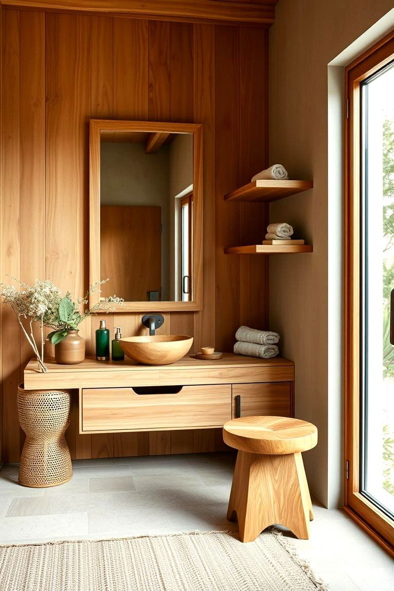 Natural Wood for a Warm Feel - 25 Facial Room Ideas