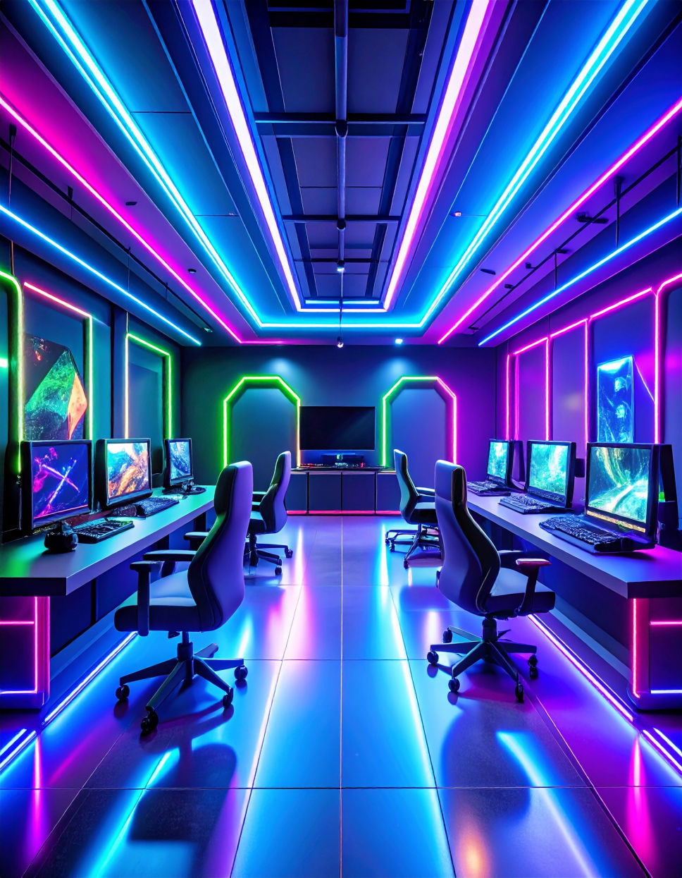 Neon Accents for a Futuristic Touch
