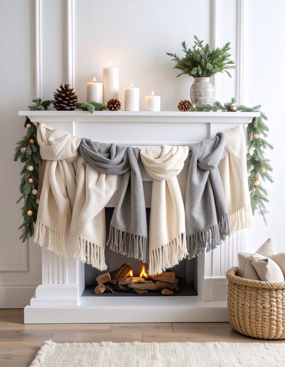 Neutral Tone Fabric Garland