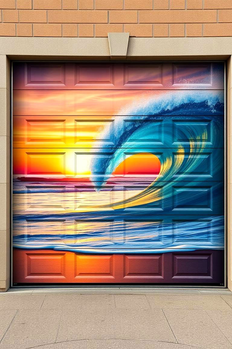 Ocean Waves and Beach Themes - 25 Garage Door Murals