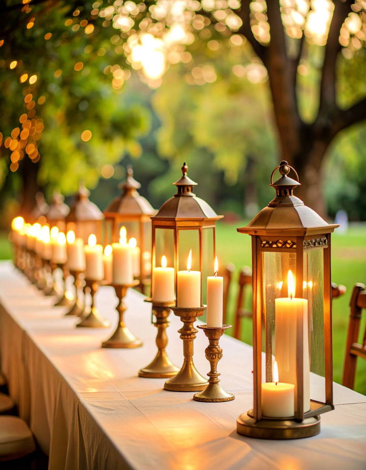 Old Fashioned Candles for a Cozy Glow Vintage Wedding Ideas