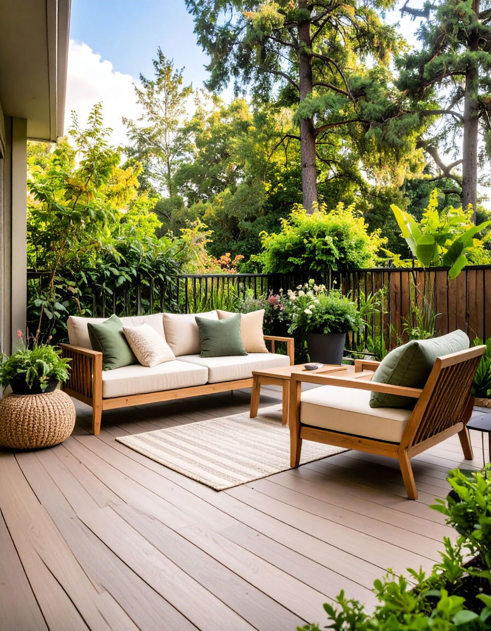 Olive Green and Cream Two Tone Deck Color Schemes