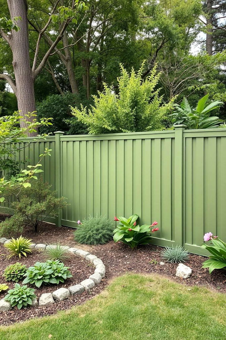 Olive Green for a Nature Inspired Feel - 25 Vinyl Fence Colors