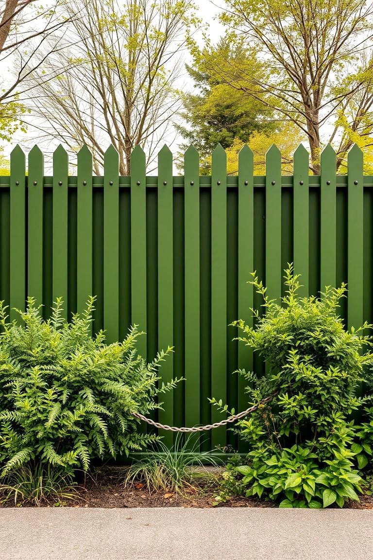 Olive Green for a Rich Earthy Tone - 25 Fence Paint Colours