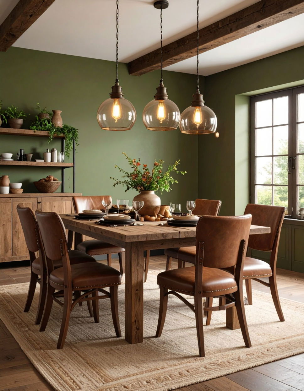 Olive Green for an Earthy Rustic Feel
