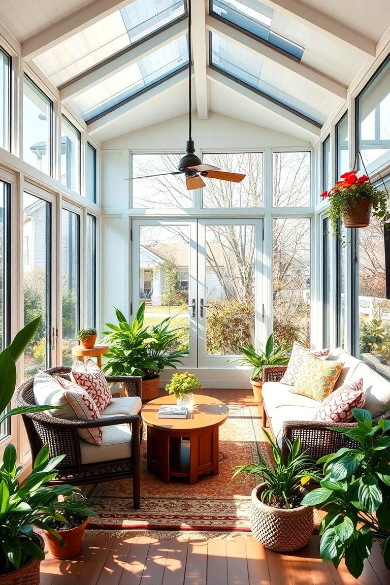 Open Air Sunroom - 25 Farmhouse Sunroom Ideas