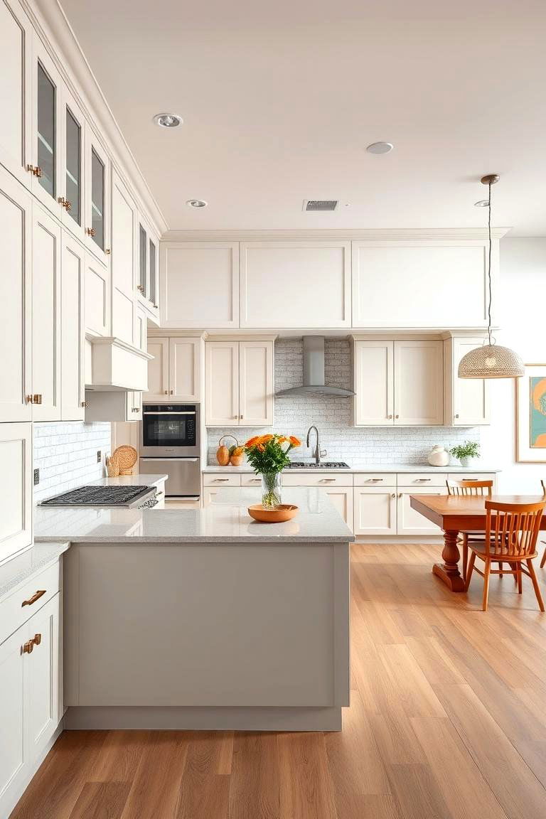 Open Concept Kitchen with Floor to Ceiling Cabinets - 25 Floor to Ceiling Cabinets Ideas