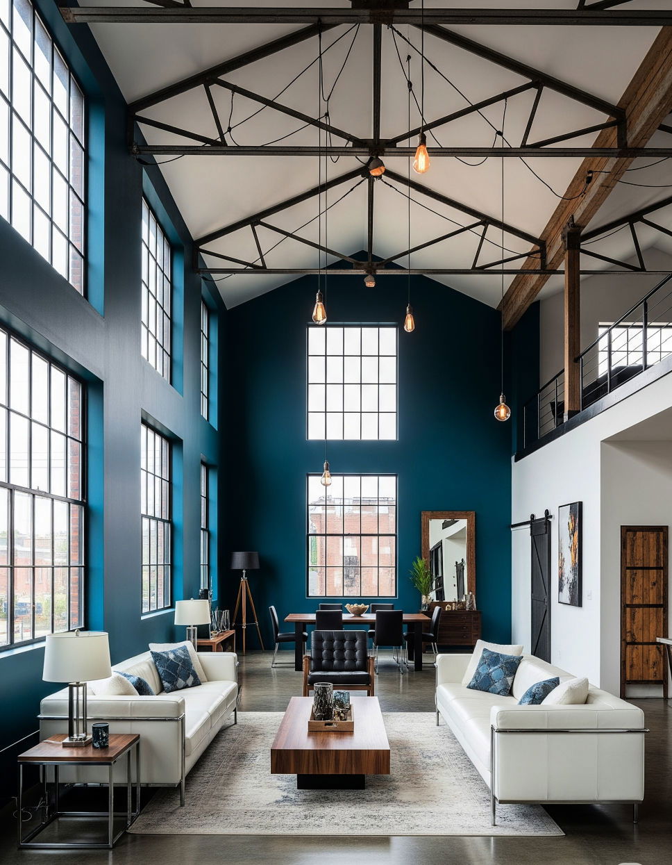 Open Trusses for a Lofty Industrial Feel Vaulted Ceiling Ideas