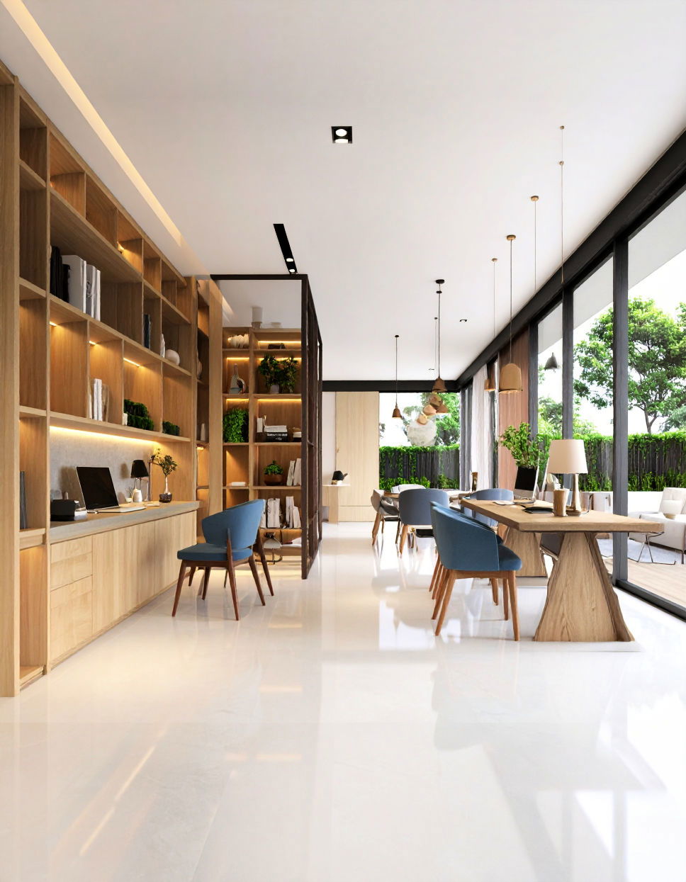 Opt for Built In Furniture to Save Space Townhouse Interior Design Ideas