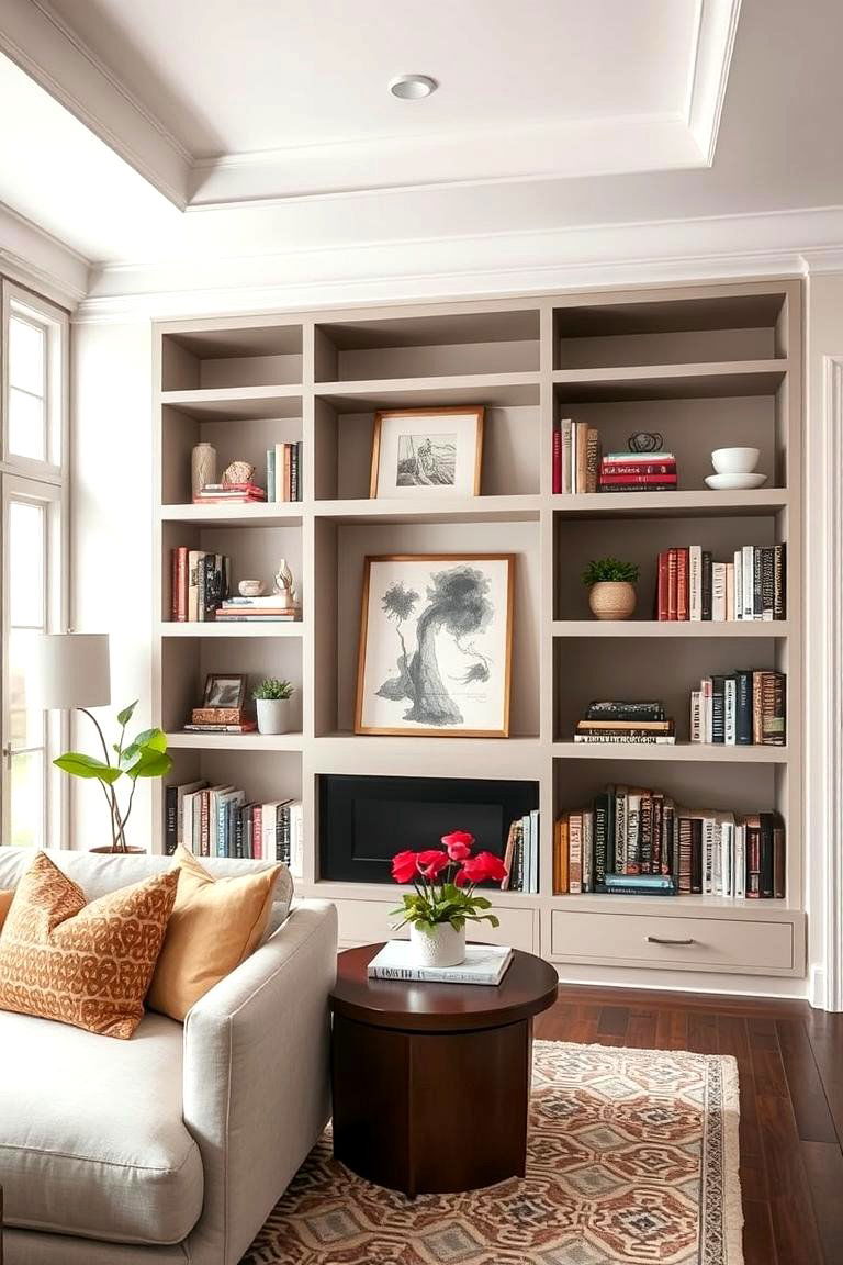 Opt for Open Shelving to Display Personal Touches - 25 Transitional Interior Design Ideas
