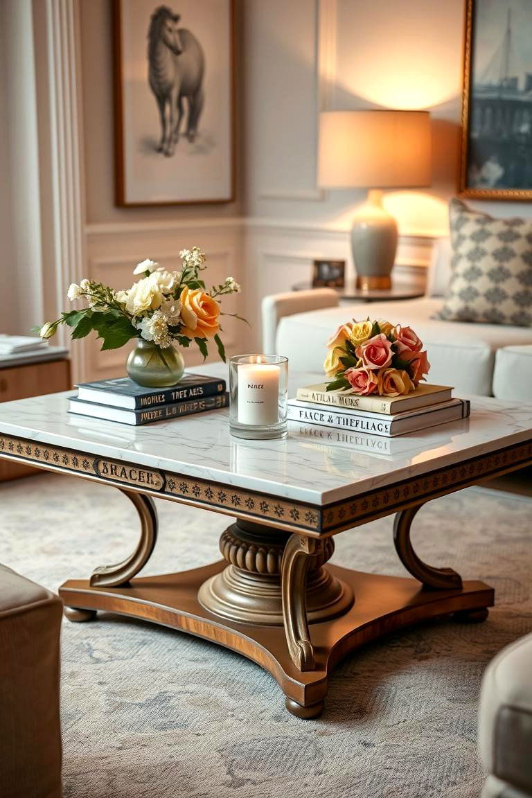 Opt for a Chic Coffee Table - 25 French Interior Design Ideas