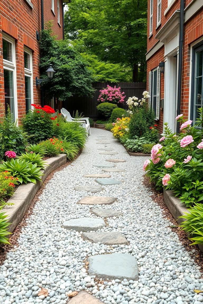 Opt for a Gravel Pathway - 25 Townhouse Backyard Ideas