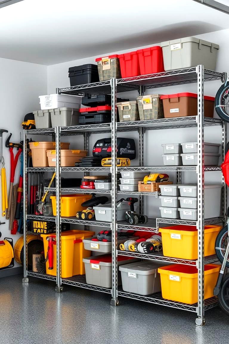 Optimize With Modular Shelving Systems - 25 Garage Decor Ideas