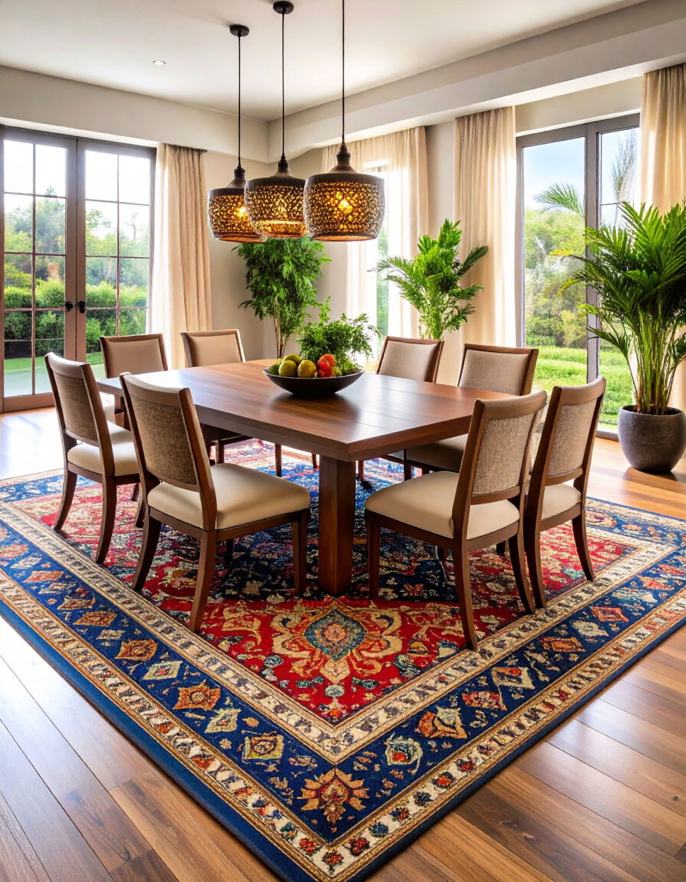 Ornate Area Rugs for Defined Zones