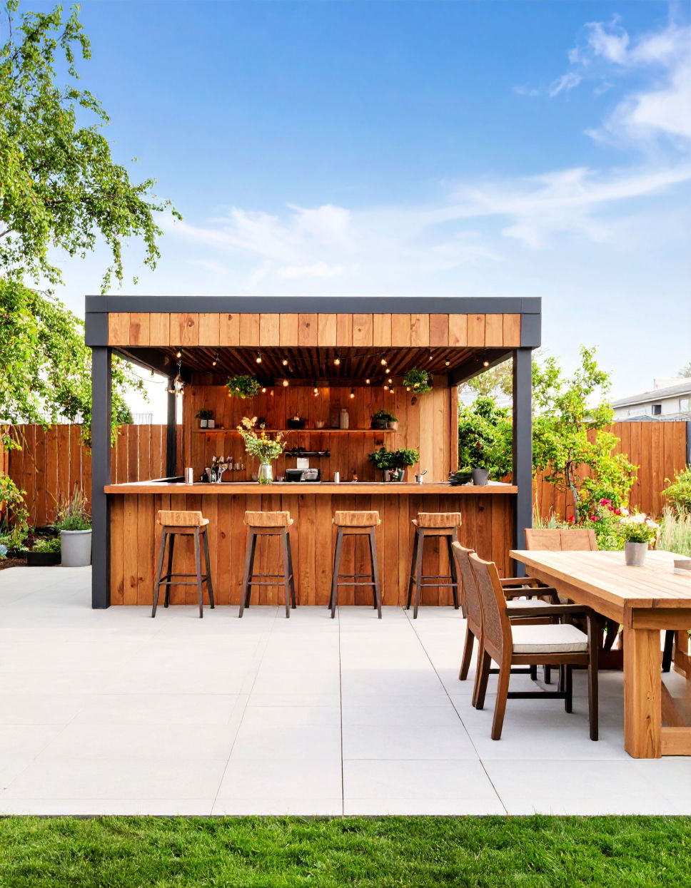 Outdoor Bar for Entertaining
