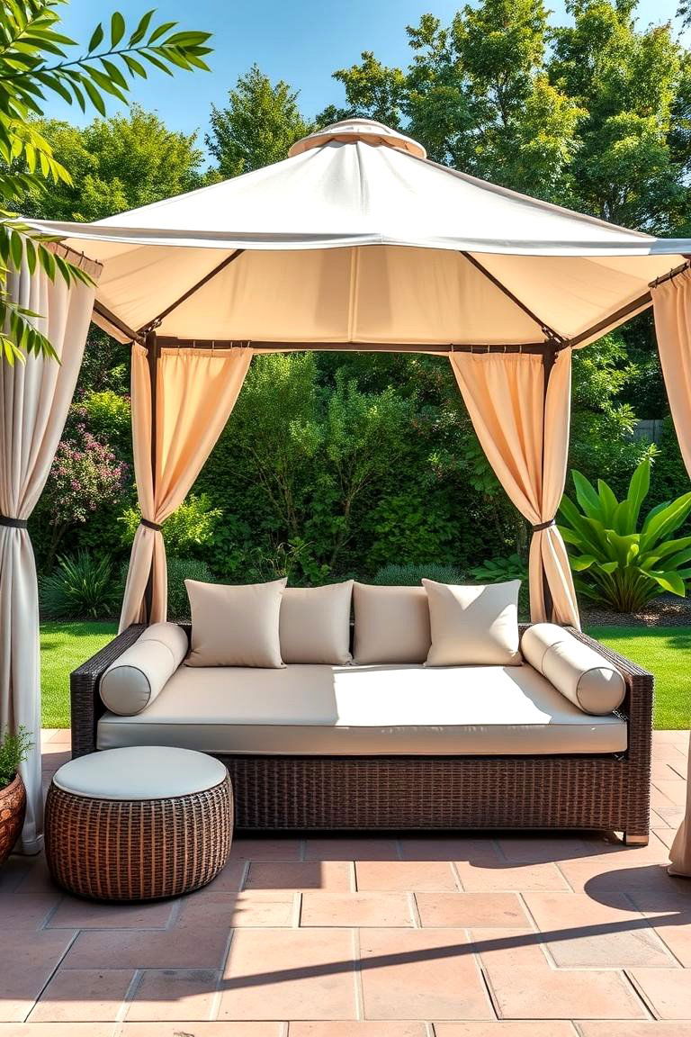 Outdoor Daybed for Luxurious Relaxation - 25 Garden Seating Ideas