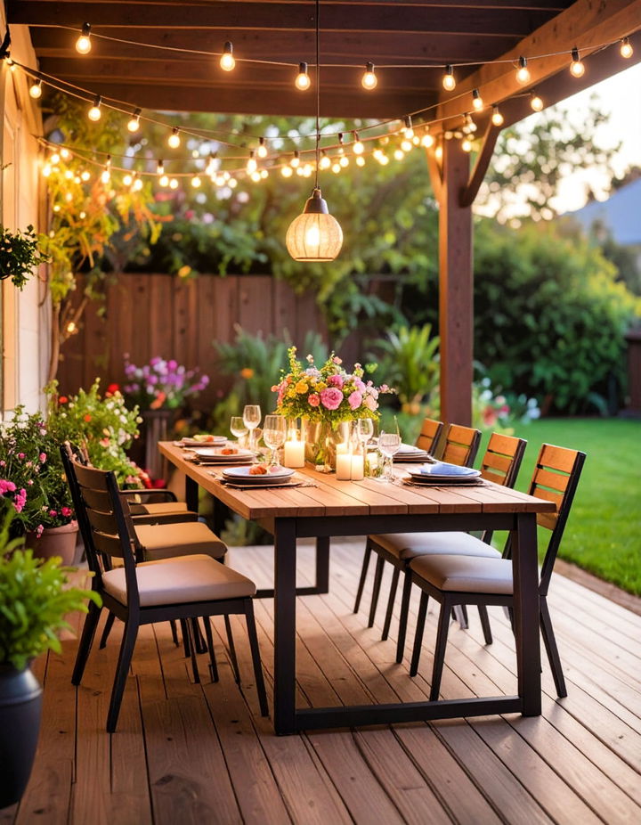 Outdoor Dining Area for Gatherings Veranda Ideas