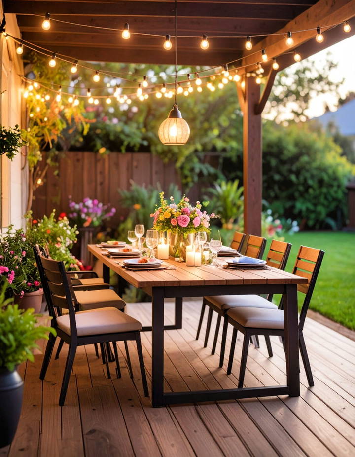 Outdoor Dining Area for Gatherings Veranda Ideas