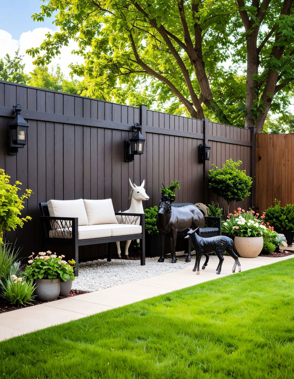 Outdoor Sculptures Fence Art