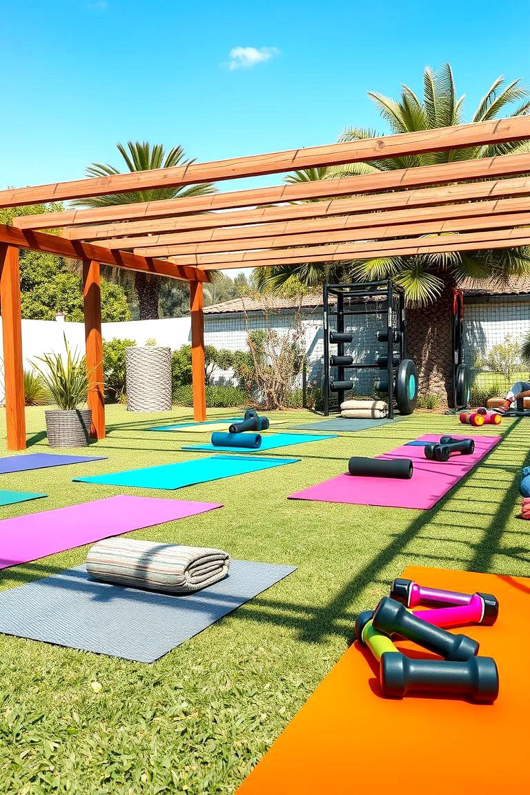 Outdoor Workout Area - 25 Florida Backyard Ideas