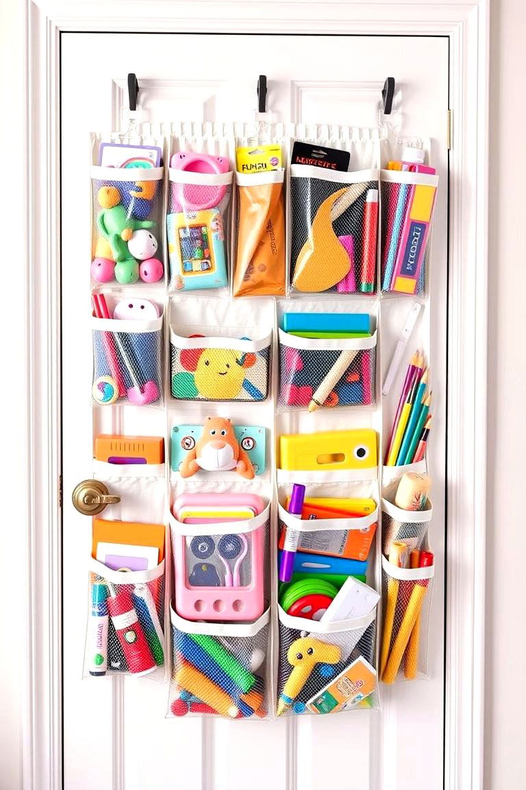 Over the Door Organizers - 25 Toy Storage Ideas