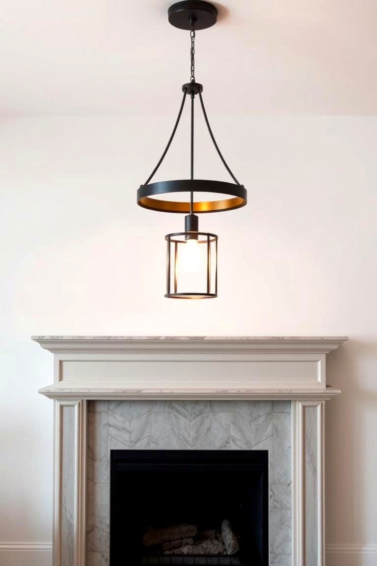 Overhead Lighting for a Centered Glow - 25 Fireplace Lighting Ideas