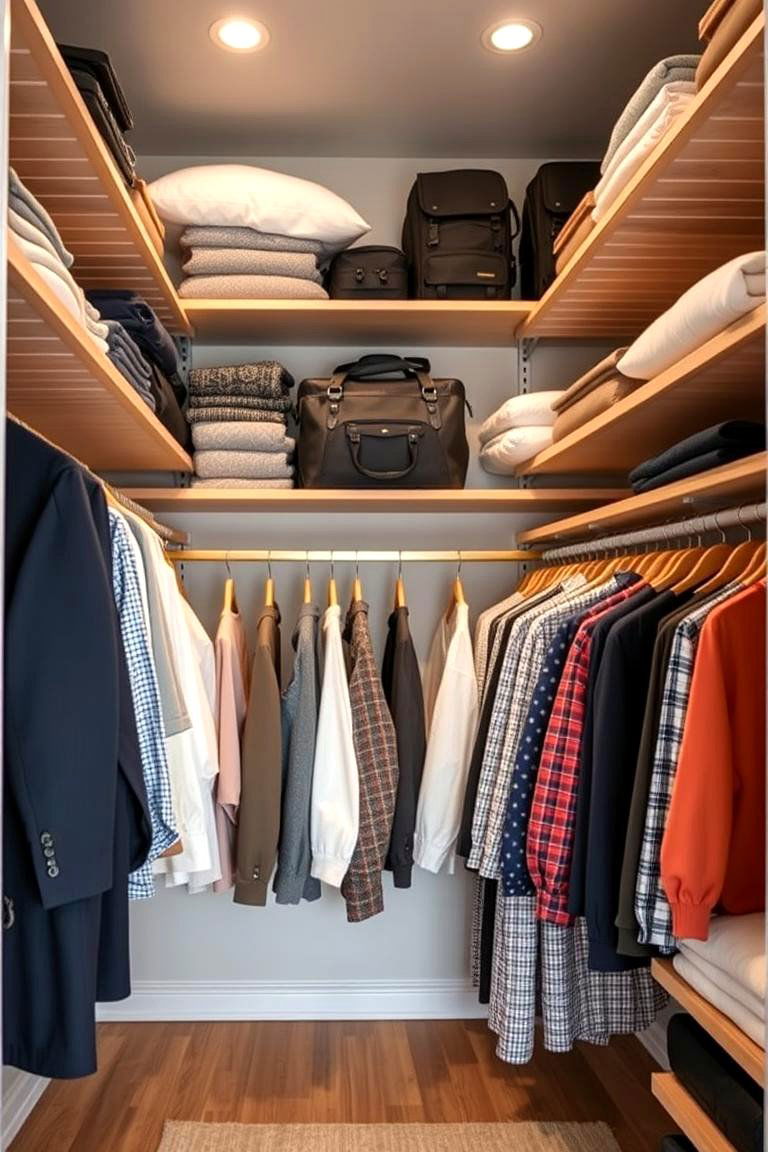 Overhead Shelving for Extra Storage - 25 Closet Shelving Ideas