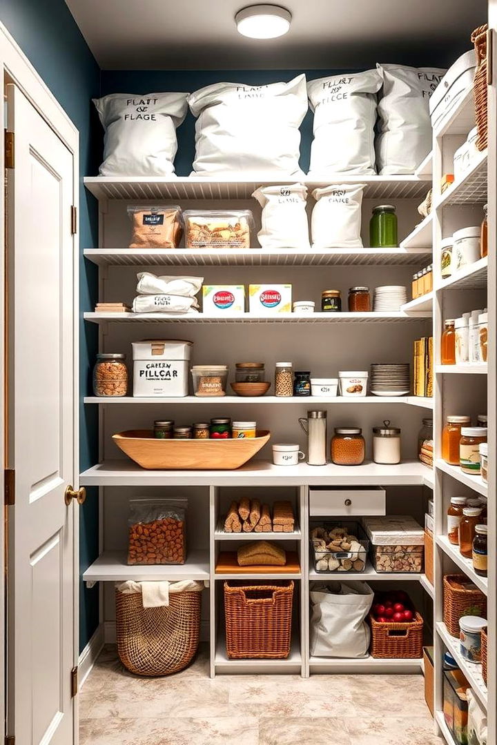 Overhead Storage for Large Items - 25 Walk in Pantry Ideas