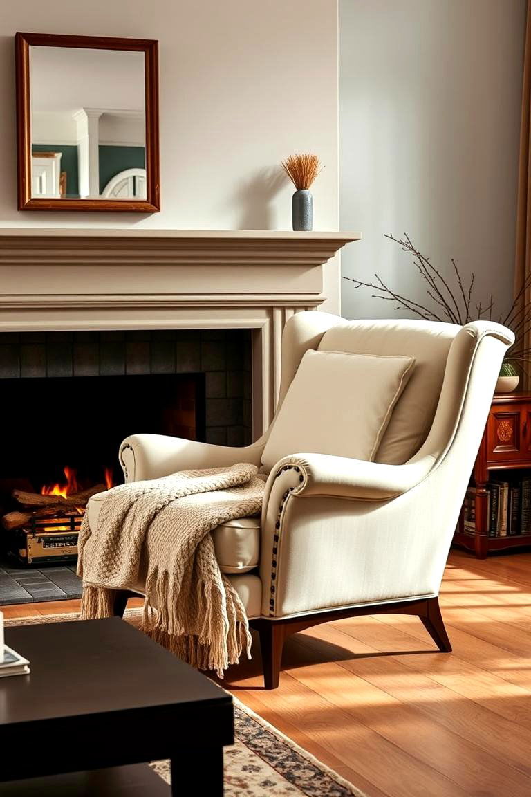 Oversized Armchairs for Individual Comfort - 25 Fireplace Seating Ideas