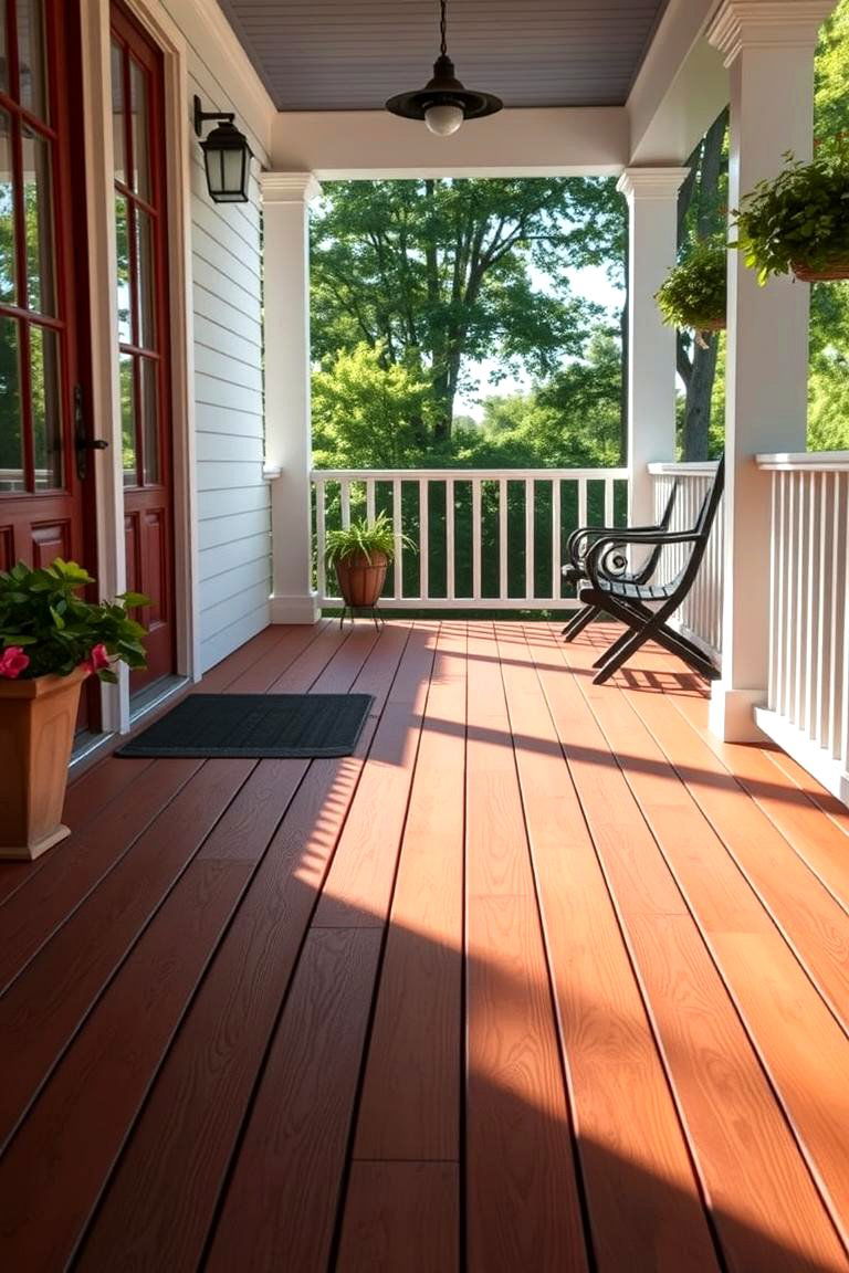 PVC Decking for Superior Weather Resistance and Easy Care - 25 Porch Flooring Options