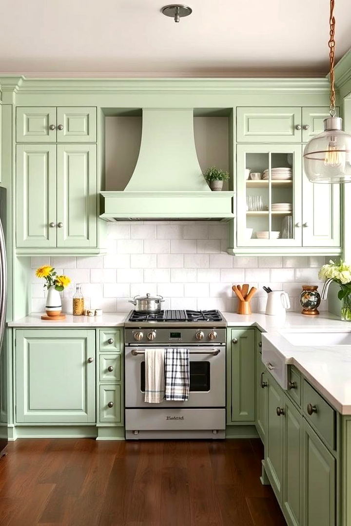 Painted Cabinetry for a Pop of Color - 25 Victorian Kitchen Ideas