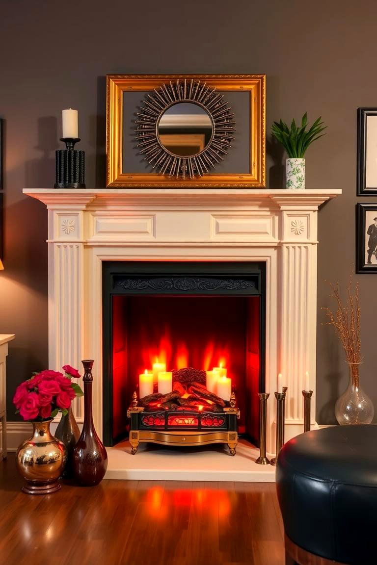 Painted Fireplace Frame - 25 Faux Fireplace Ideas